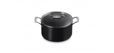 Essentiel Casserole Faitout Antiadhésif Céramique 24 cm 6L Couvercle Verre