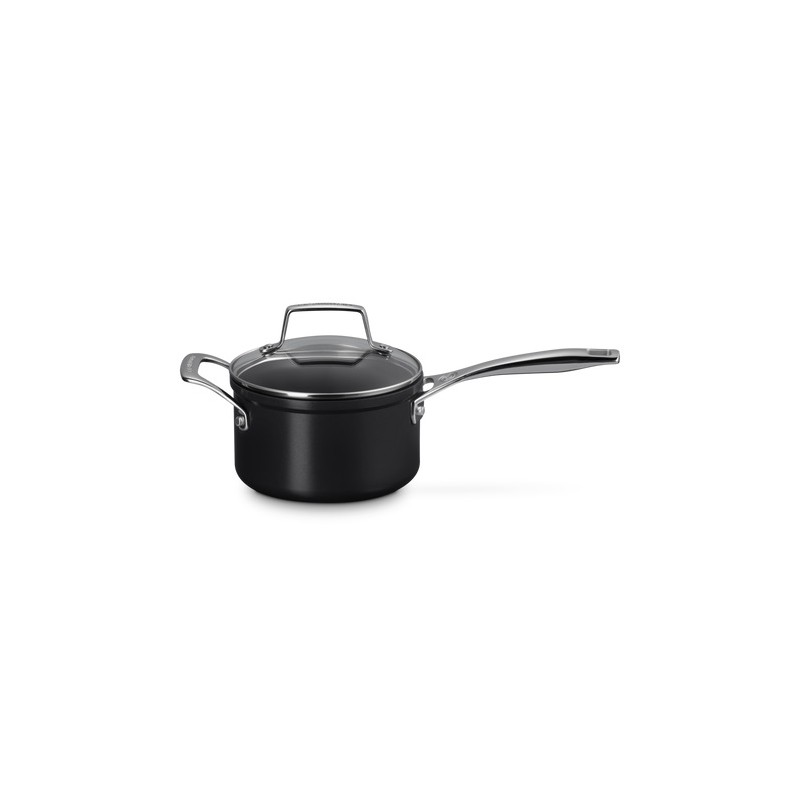 Essentiel Poêlon Antiadhésif Céramique 16 cm 1,9 L Couvercle Verre - Le Creuset