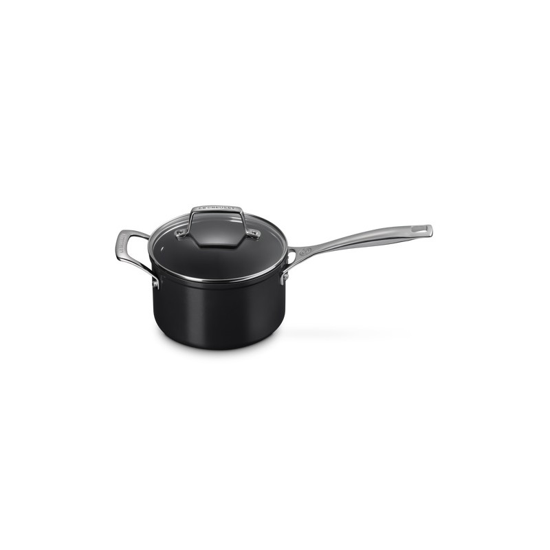 Essentiel Poêlon Antiadhésif Céramique 18 cm 2,8 L Couvercle Verre - Le Creuset