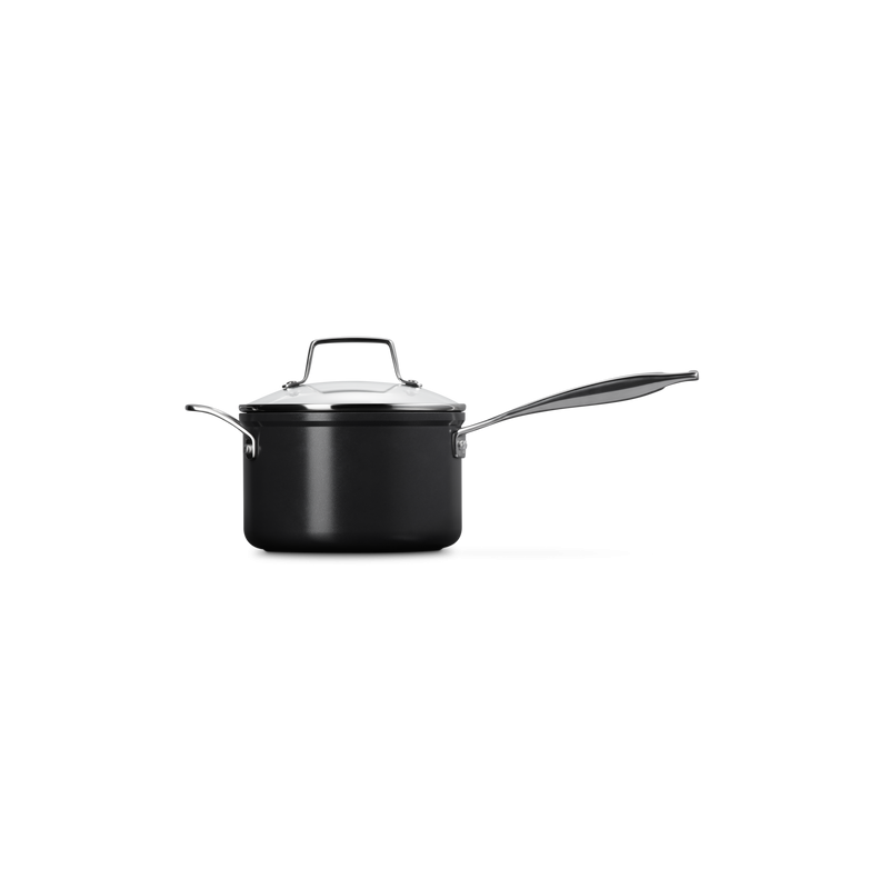 Essentiel Poêlon Antiadhésif Céramique 18 cm 2,8 L Couvercle Verre - Le Creuset