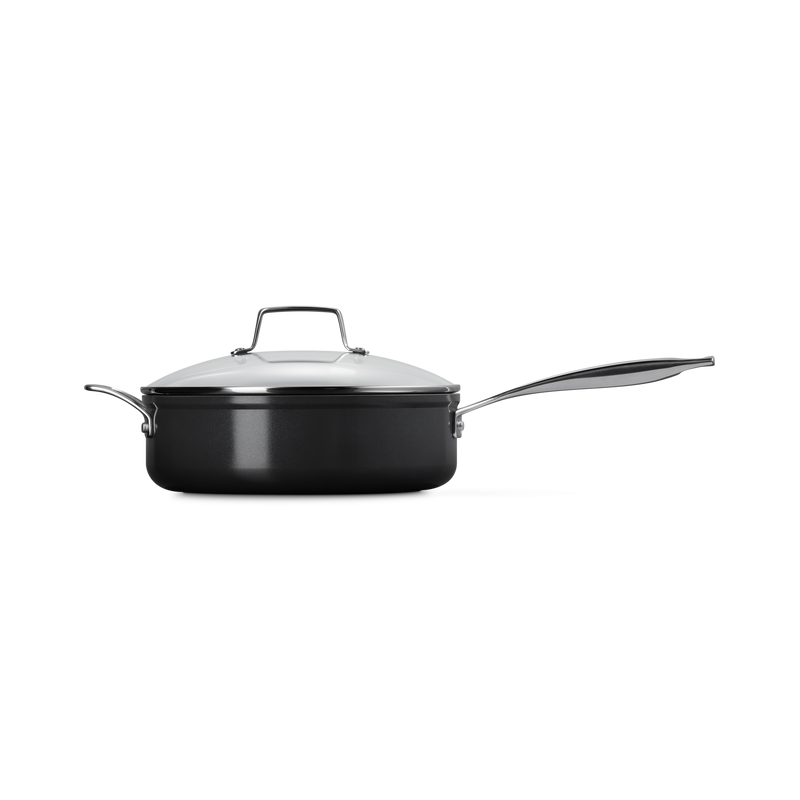 Essentiel Sauteuse Antiadhésive Céramique 26 cm 4 L Couvercle Verre - Le Creuset