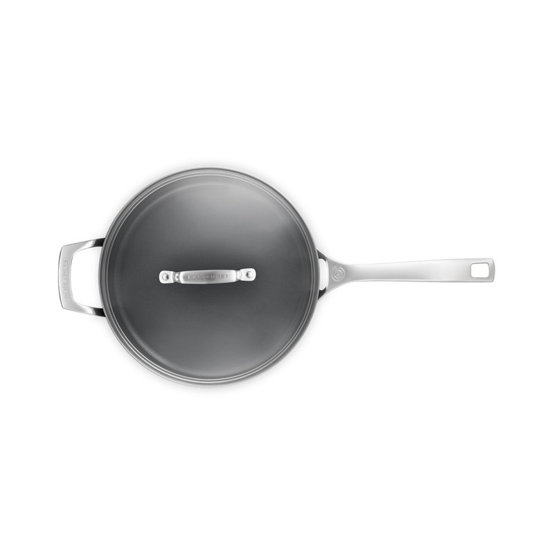 Essentiel Sauteuse Antiadhésive Céramique 26 cm 4 L Couvercle Verre - Le Creuset