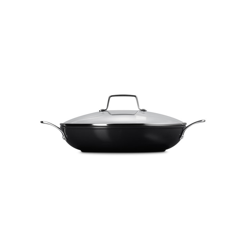 Essentiel Sauteuse Provençale Antiadhésive Céramique 30 cm 3,7L Couvercle - Le Creuset