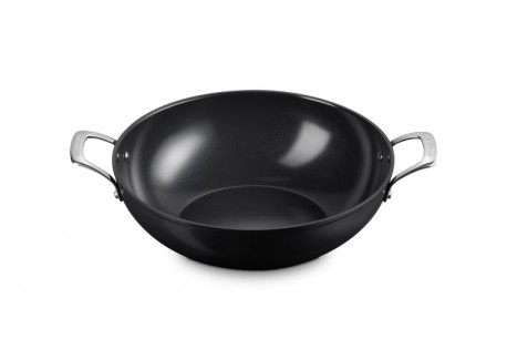 Essentiel Keramische Wokpan met Antiaanbaklaag 32 cm 6L - Le Creuset