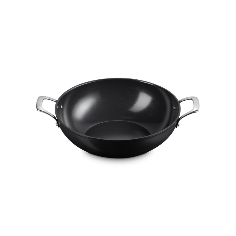 Essentiel Poêle Wok Antiadhésif Céramique 32 cm 6L - Le Creuset