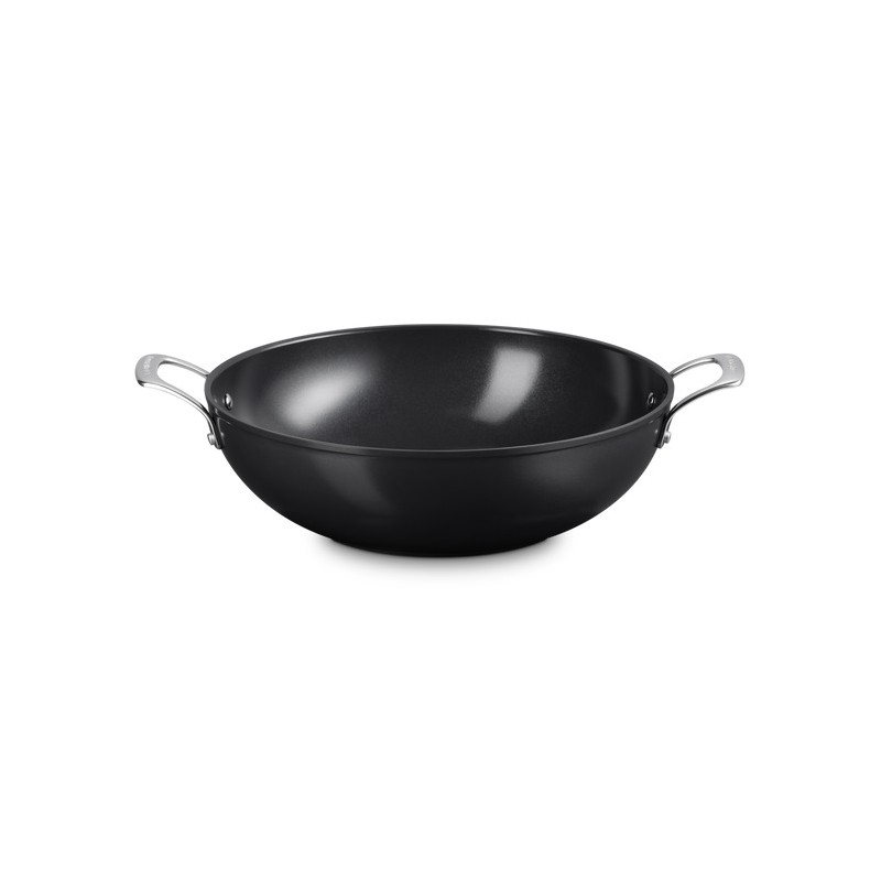 Essentiel Poêle Wok Antiadhésif Céramique 32 cm 6L - Le Creuset