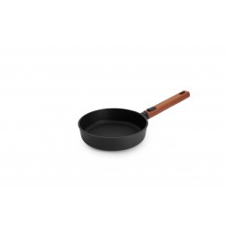 EcoLogic Poêle Fonte Aluminium Antiadhésive Diamond QXR Manche Bois 20 cm - Woll