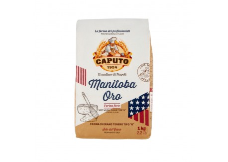 Manitoba Oro Sterk “0” Bloem voor Pizza en Gistpasta 1 kg - Caputo