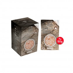Versheidszakjes droog roze grof zout uit de Andes voor molens 7x50g  - Peugeot Versheidszakjes droog roze grof zout uit de Andes voor molens 7x50g  - Peugeot