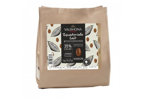 Equatoriale melkchocolade 35% Bonenzak 1 kg - Valrhona