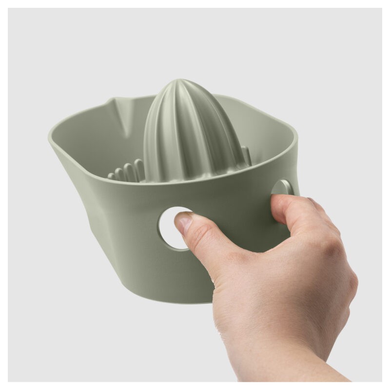 Oblo Presse Agrumes Manuel avec Réservoir 26 x 14 cm Vert Thym - Blim Plus