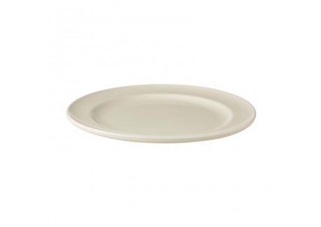 Kitchen Assiette Plate Céramique Email Brillant Blanc Crème 21cm  - Royal Boch