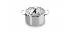 Signature 3 Casserole/Faitout en Inox Brillant 20 cm 3,8 L avec Couvercle 