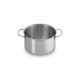 Signature 3 Casserole/Faitout en Inox Brillant 20 cm 3,8 L avec Couvercle  - Le Creuset