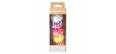 Fleurs Dahlias Comestibles en Azyme pour Déco Gâteau Pastel Ø3 cm 5 Pcs