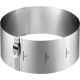 Tondo Clip Cercle Pâtisserie Réglable Inox de Ø16 cm à 30 cm Hauteur 10 cm  - Gefu