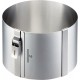 Tondo Clip Cercle Pâtisserie Réglable Inox de Ø16 cm à 30 cm Hauteur 10 cm  - Gefu