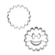 Smile Emporte-pièces Cannelés en Inox pour Biscuits Fourrés Ø5cm 2 Pcs - Scrapcooking