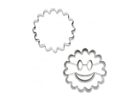 Smile Emporte-pièces Cannelés en Inox pour Biscuits Fourrés Ø5cm 2 Pcs - Scrapcooking