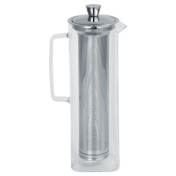 Long Island Théière en Verre Transparent avec Filtre Inox Dévissable 1,5 L  - Cristel Long Island Théière en Verre Transparent avec Filtre Inox Dévissable 1,5 L  - Cristel