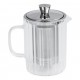Breakfast Theepot van helder glas met afschroefbaar RVS filter 0,8 L - Cristel