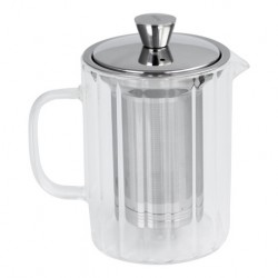Breakfast Théière en Verre Transparent avec Filtre Inox Dévissable 0,8 L  - Cristel Breakfast Théière en Verre Transparent avec Filtre Inox Dévissable 0,8 L  - Cristel