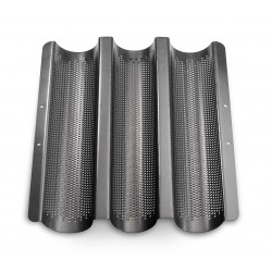 Geperforeerde 3 Stokbroodvorm 38 cm - Kuchenprofi Geperforeerde 3 Stokbroodvorm 38 cm - Kuchenprofi