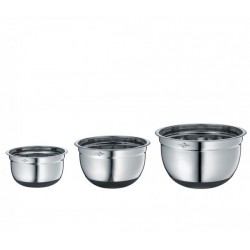 Set of 3 RVS Antislip Mengkom 16, 20 et 24 cm - Kuchenprofi Set of 3 RVS Antislip Mengkom 16, 20 et 24 cm - Kuchenprofi