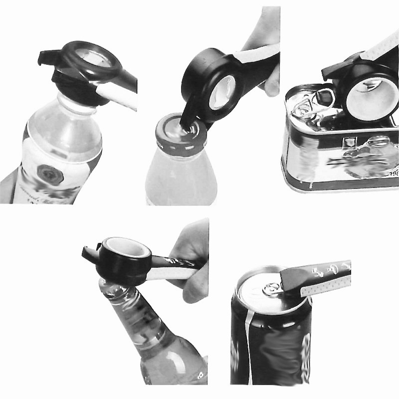 Aperto Ouvre Bouteille, Canette et Couvercle Universel 5 en 1 - Gefu