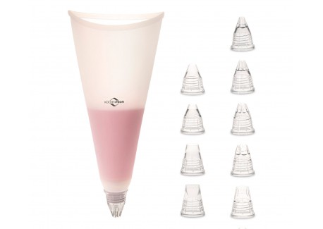 Bake Set Spuitzak met Spuitmondjes 10 dlg - Kuchenprofi