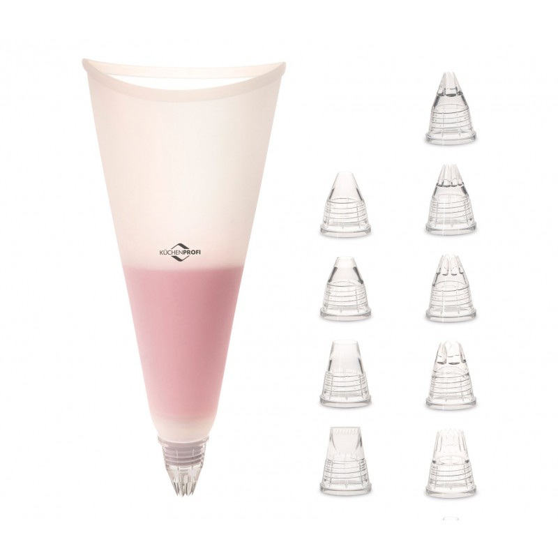 Bake Set Poche et Douilles Pâtisserie10 pcs - Kuchenprofi