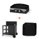 Starterspack Plancha Électrique Signature Allure Fonte 260 Duo + Desserte  - Le Marquier