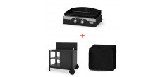 Starterspack Plancha Électrique Signature Allure Fonte 260 Duo + Desserte 
