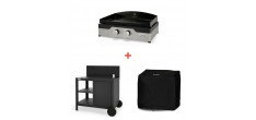 Starterspack Plancha Gaz Signature Allure Fonte 260 Duo + Desserte