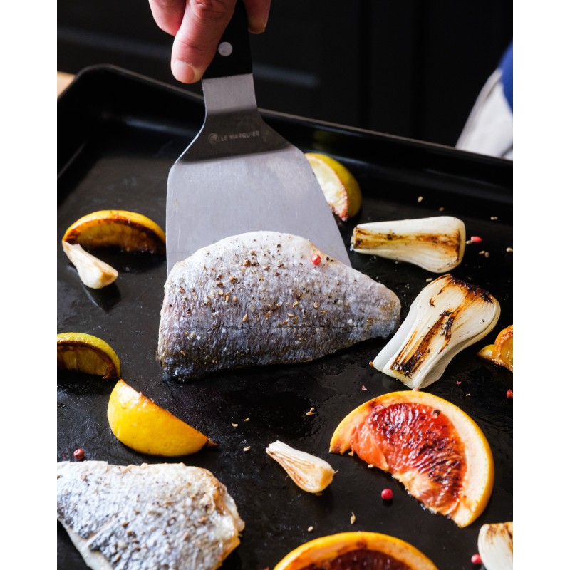 Starterspack Plancha Gaz Signature Allure Fonte 260 Duo + Desserte - Le Marquier