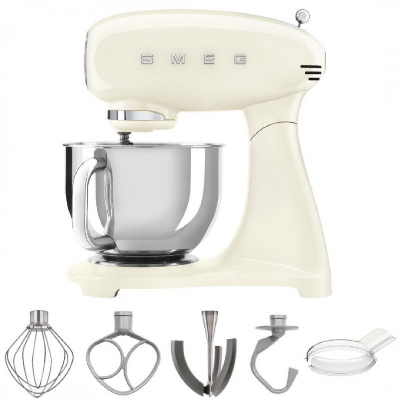 Robot Patissier Sur Socle Blanc Creme SMF03CREU  - Smeg