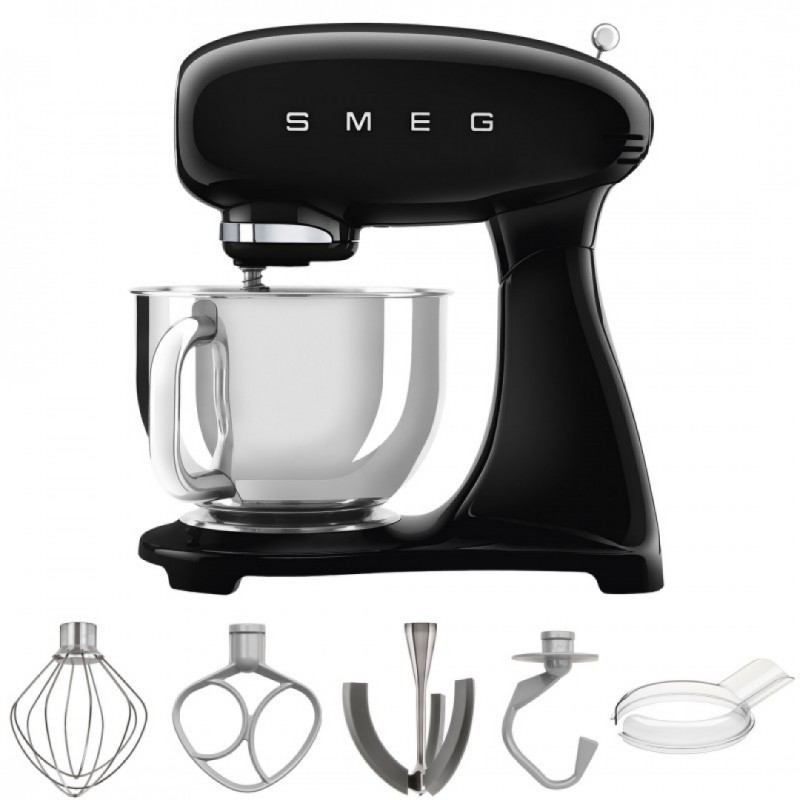Robot Patissier Sur Socle Noir SMF03BLEU  - Smeg