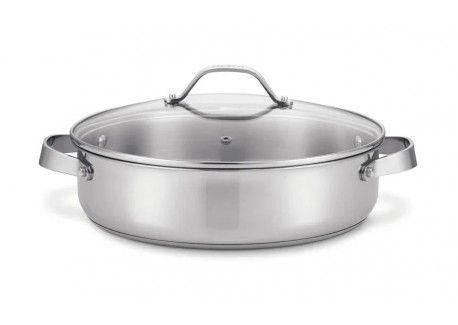 Cicla 3 Sauteuse Inox Recyclé avec Couvercle en Verre 28 cm 5,1 l  - Beka Cookware