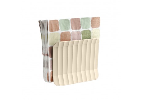 Paestum Arca Verticale Servethouder 15x12x6 cm Zandbeige - Blim Plus