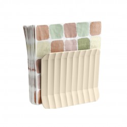 Paestum Arca Porte-Serviettes de Table Vertical 15x12x6 cm Beige Sable  - Blim Plus