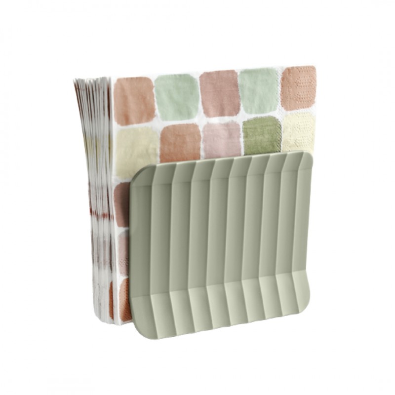 Paestum Arca Porte-Serviettes de Table Vertical 15x12x6 cm Vert Thym - Blim Plus