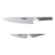 G201 Set van 2 koksmessen 20 cm + Officemes 11 cm - Global