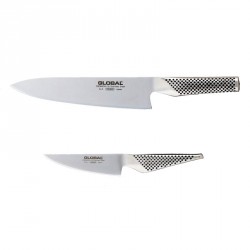G201 Set van 2 koksmessen 20 cm + Officemes 11 cm