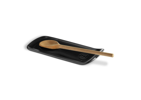 Rechthoekige Keramische Lepelhouder 23x10,5 cm Mat Zwart Truffe - Emile Henry