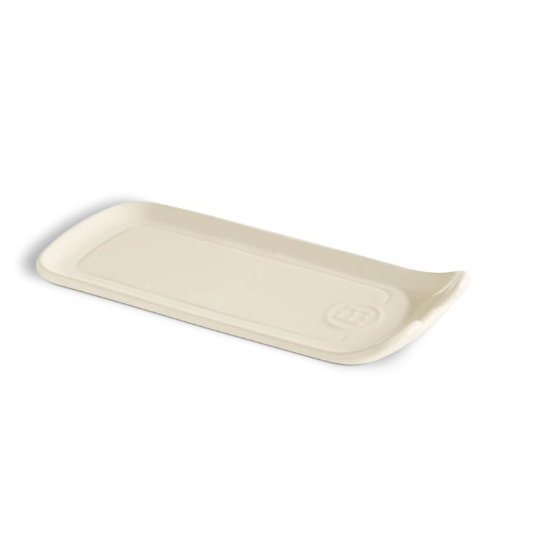 Repose Cuillère Céramique Rectangulaire 23x10,5 cm Argile Blanc Cassé - Emile Henry
