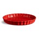 Ronde keramische taartvorm 28x4 cm 1,4 L Grand Cru Rood - Emile Henry