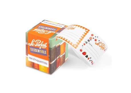 Les Essentiels Rouleau Etiquettes Adhésives pour Bocaux et Conserves 100 Pcs  - Le Parfait