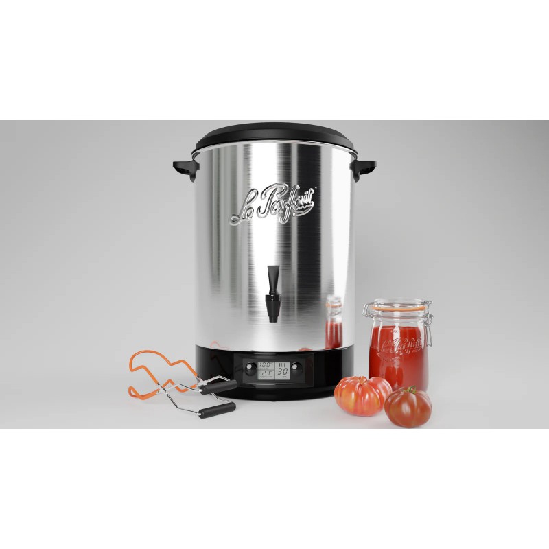 Stérilisateur Inox à Bocaux Electrique et Automatique 45L avec Minuterie - Le Parfait