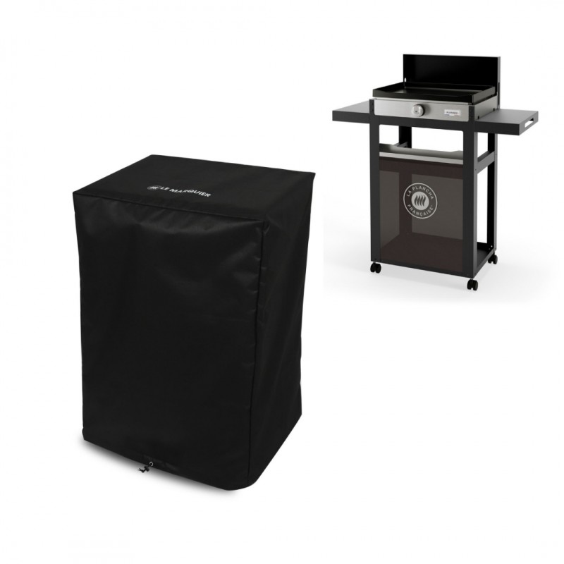 Housse pour Plancha + Desserte La petite française 55x40x85 cm Noir - Le Marquier