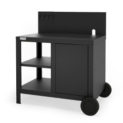Desserte Chariot pour Plancha Signature Allure Noir Mat  - Le Marquier Desserte Chariot pour Plancha Signature Allure Noir Mat  - Le Marquier